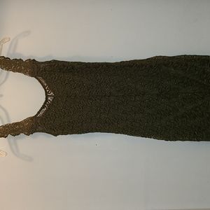 Lace, Olive Green Free People Dress